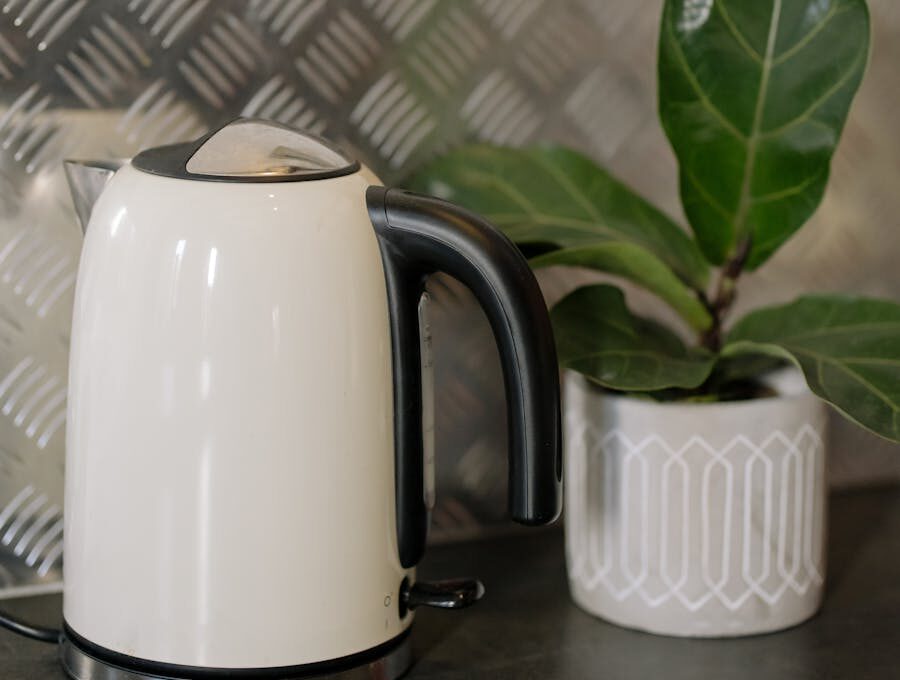 White and Black Electric Kettle